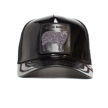 Goorin Bros Trucker Cap Big Black Patent - Leather