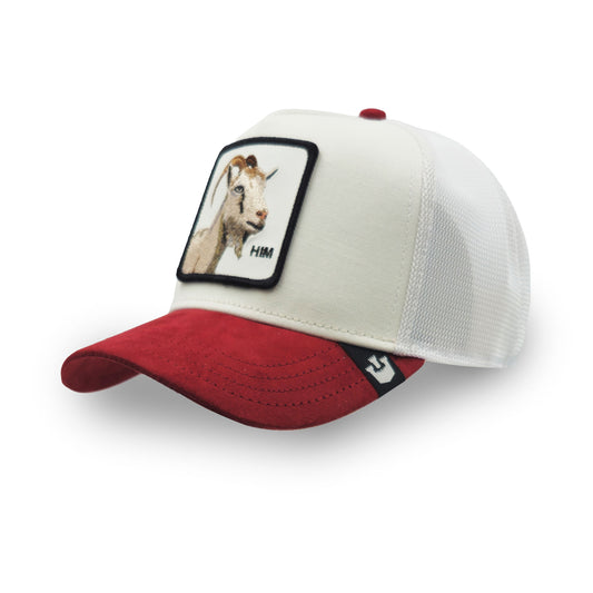 Goorin Trucker Cap The Goat - Him- Beige Rot